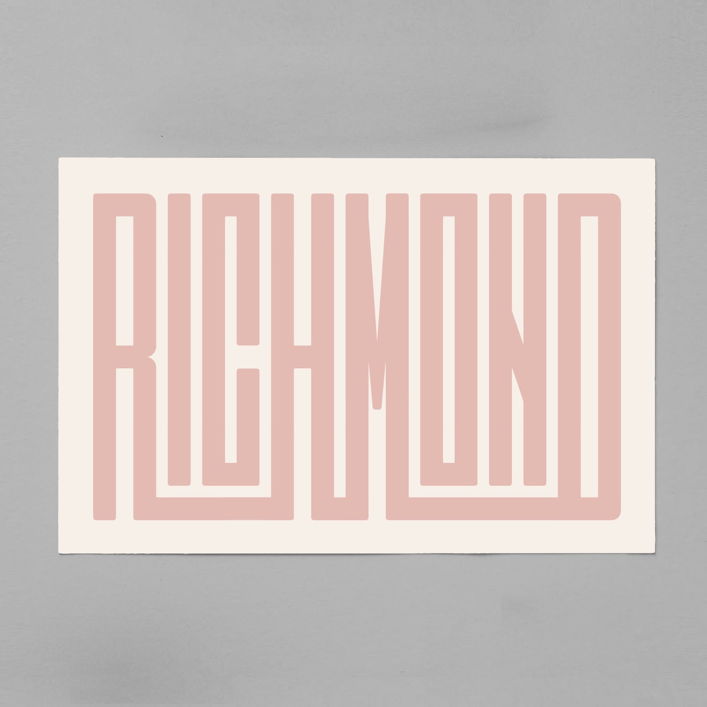 Unframed Richmond Poster on Gray Background