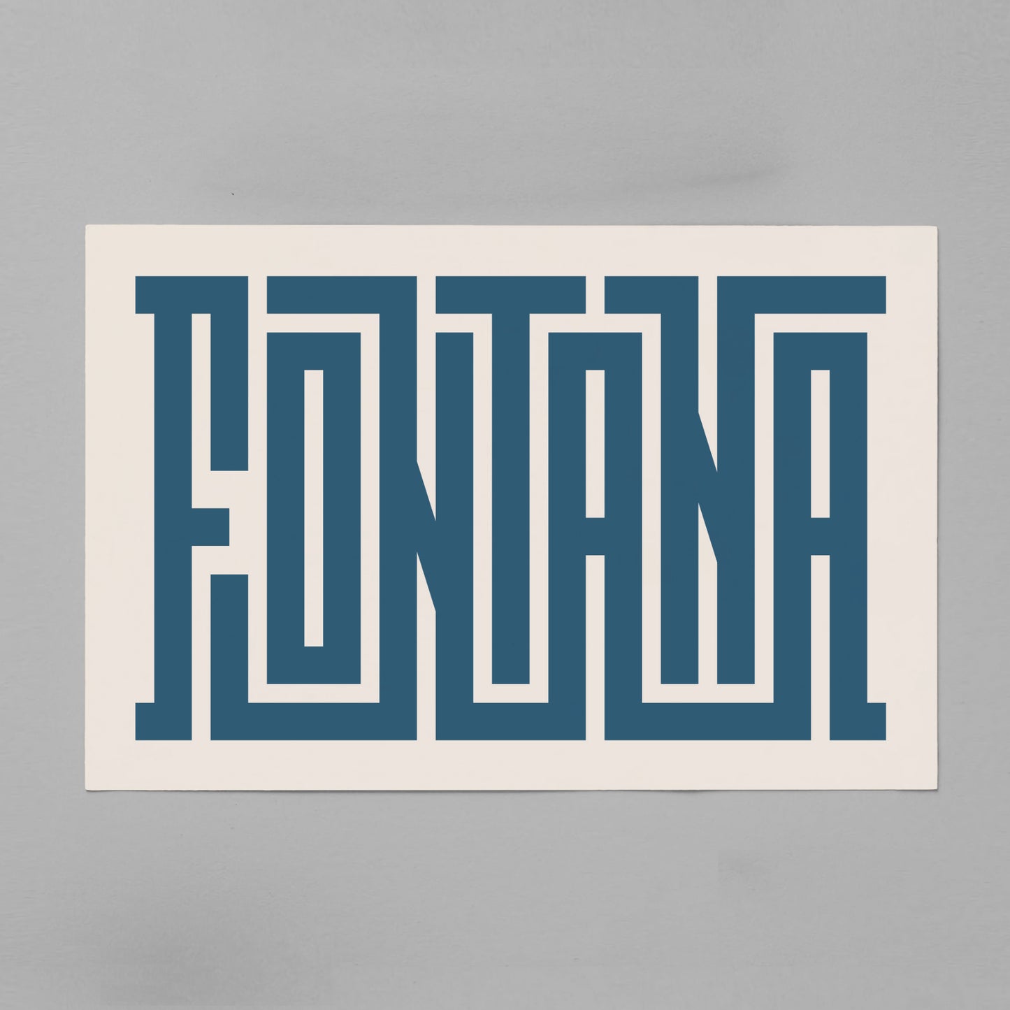 Unframed Fontanta Poster on Gray Background