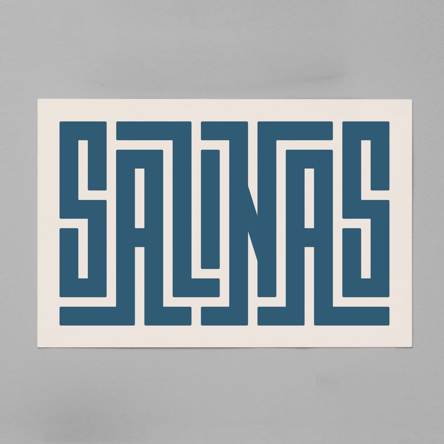Unframed Salinas Poster on Gray Background