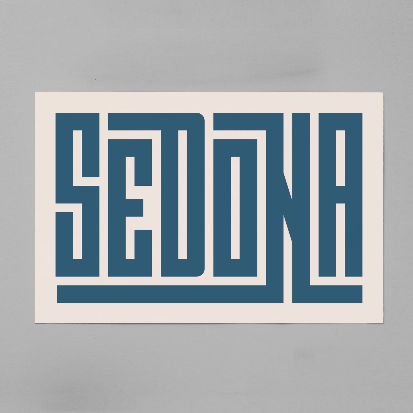 Unframed Sedona Poster on Gray Background