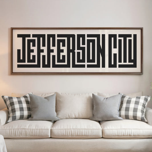 Jefferson City - Typography Print