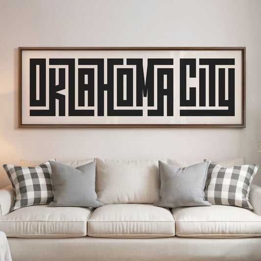 Oklahoma City - Typography Print