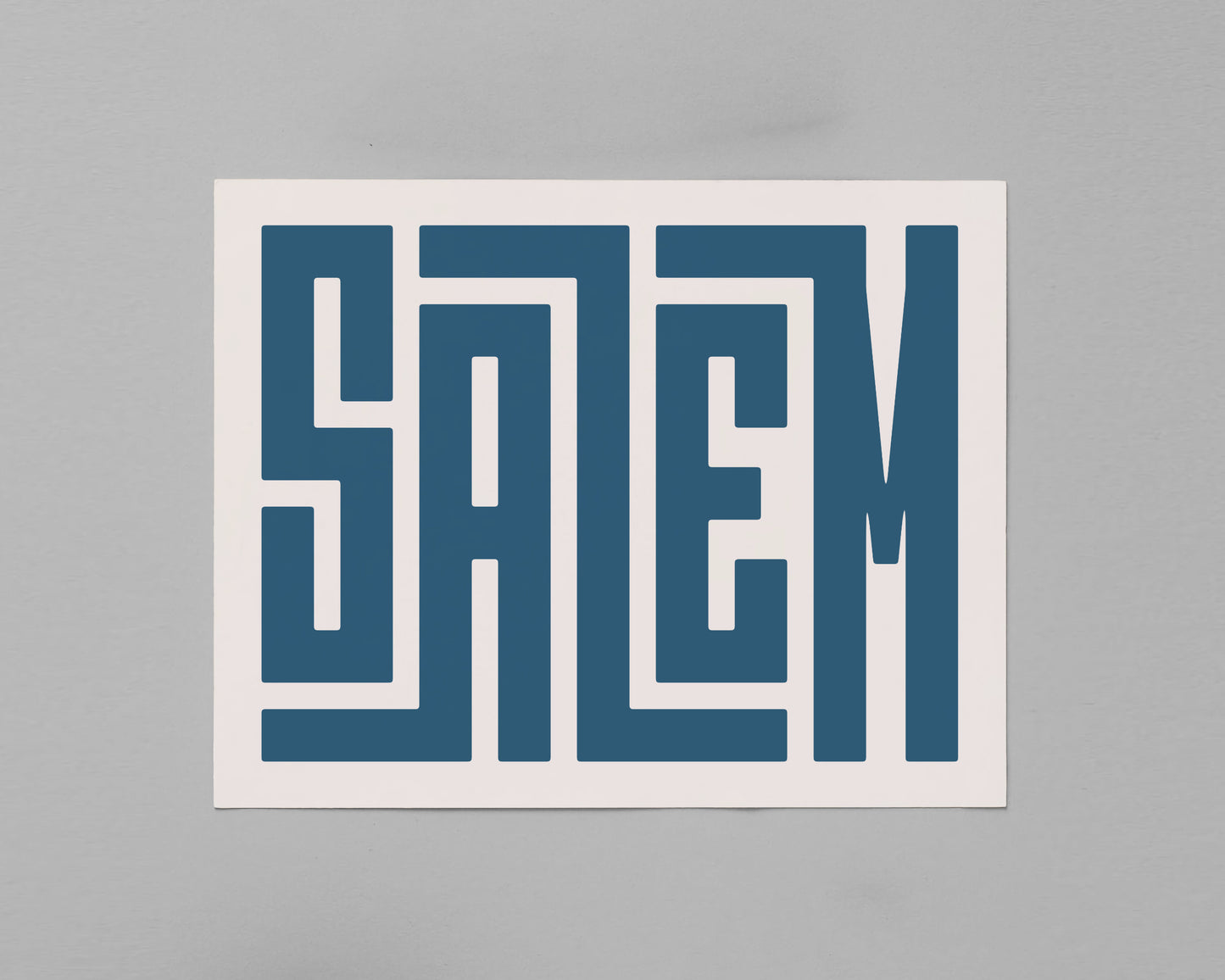 Unframed Salem Poster on Gray Background