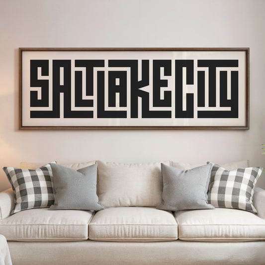 Salt Lake City - Typography Print