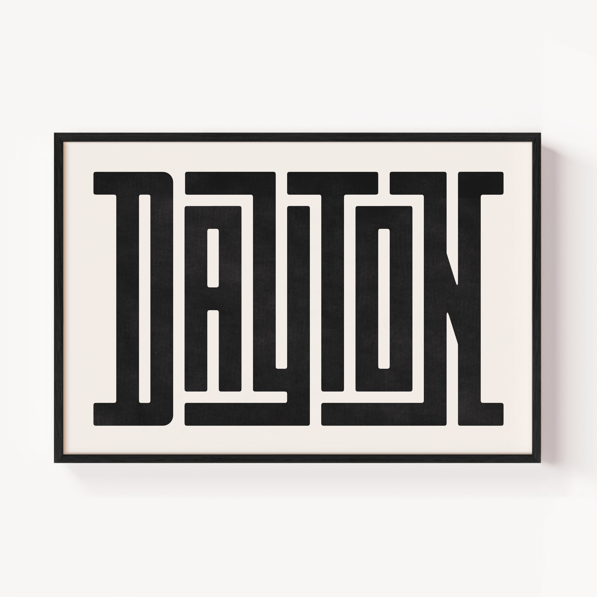 Dayton Wall Art - Typography Prints & Posters | Serif Art Co