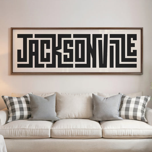 Jacksonville - Typography Print