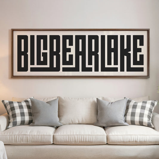 Big Bear Lake - Typography Print