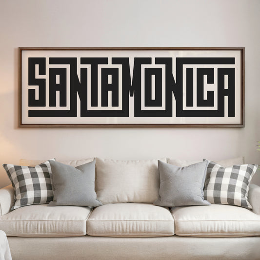 Santa Monica - Typography Print