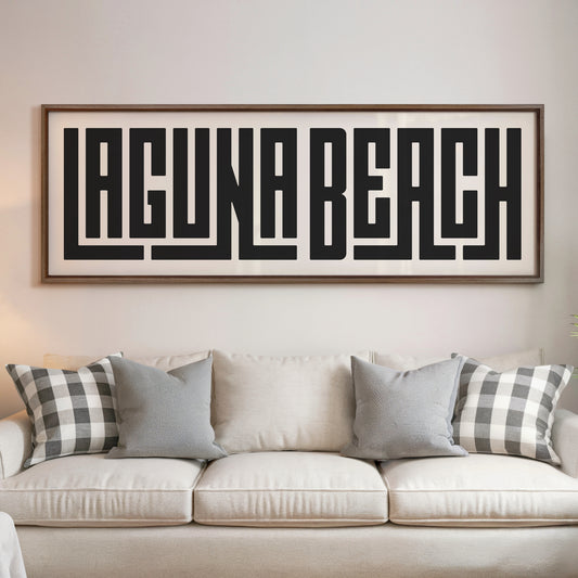 Laguna Beach - Typography Print