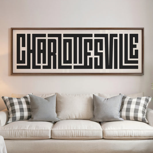 Charlottesville - Typography Print