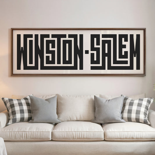 Winston-Salem - Typography Print