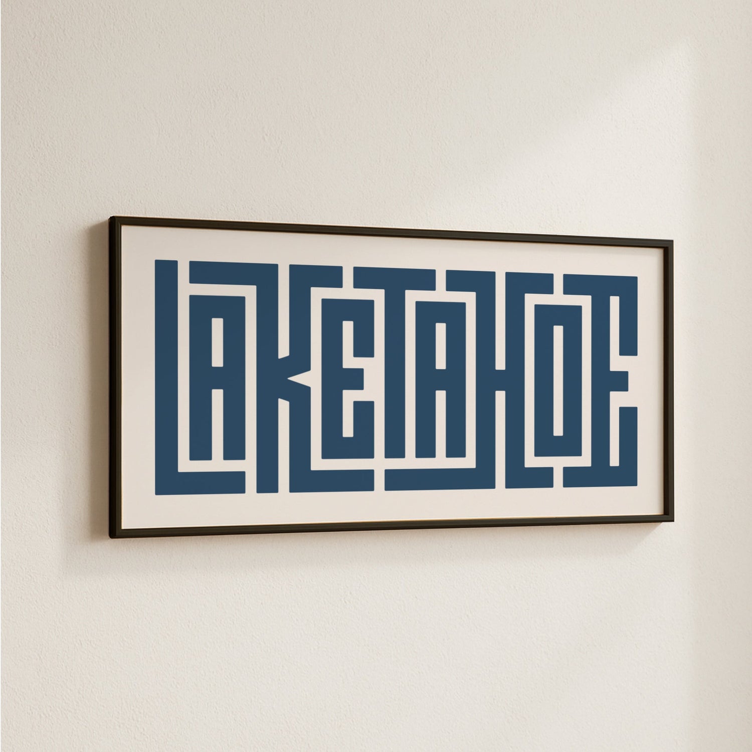 Lake Tahoe Typography Design - Collection Thumbnail for Lake Art Prints