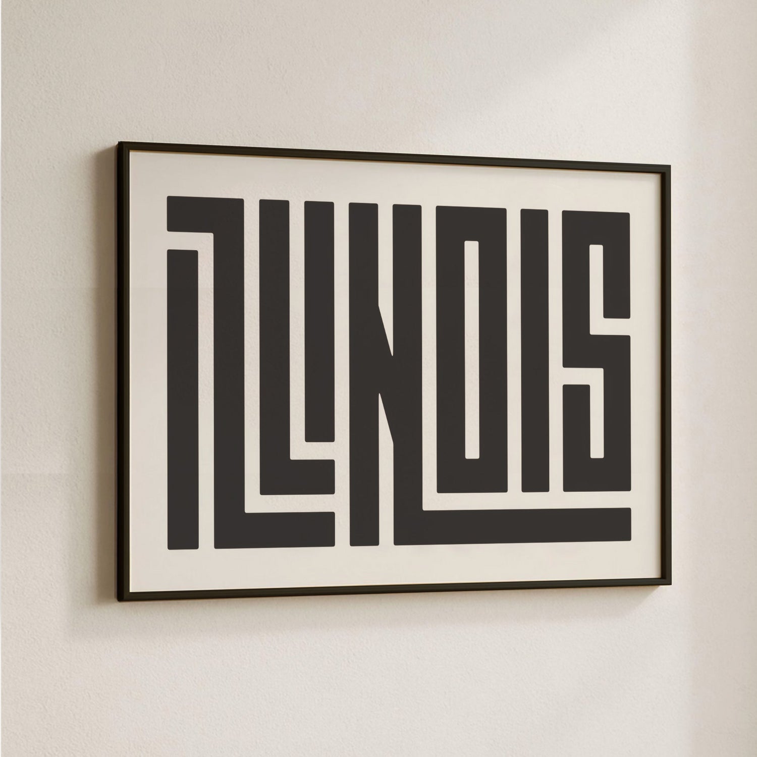 Illinois Typography Design - Collection Thumbnail for US State Art Prints