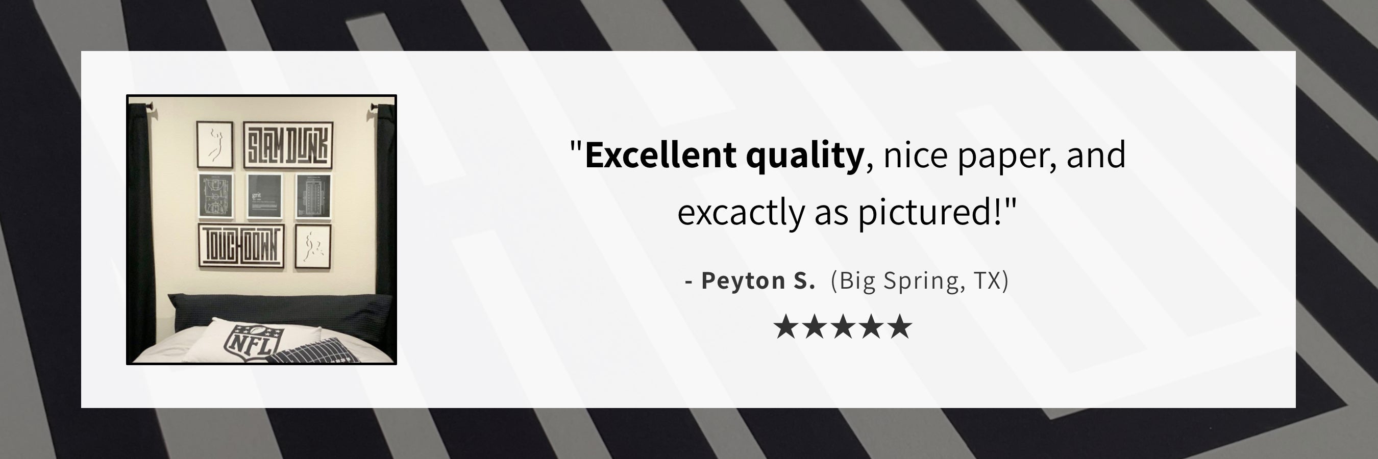Serif Art Product Review and Customer Testimony Football and Basketball Prints