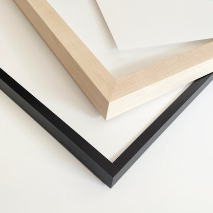 Print Style Options for Fine Art Print - Unframed, Framed Metal, Framed Wood