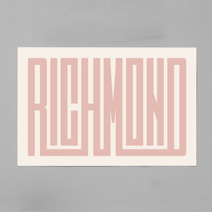 Unframed Richmond Poster on Gray Background