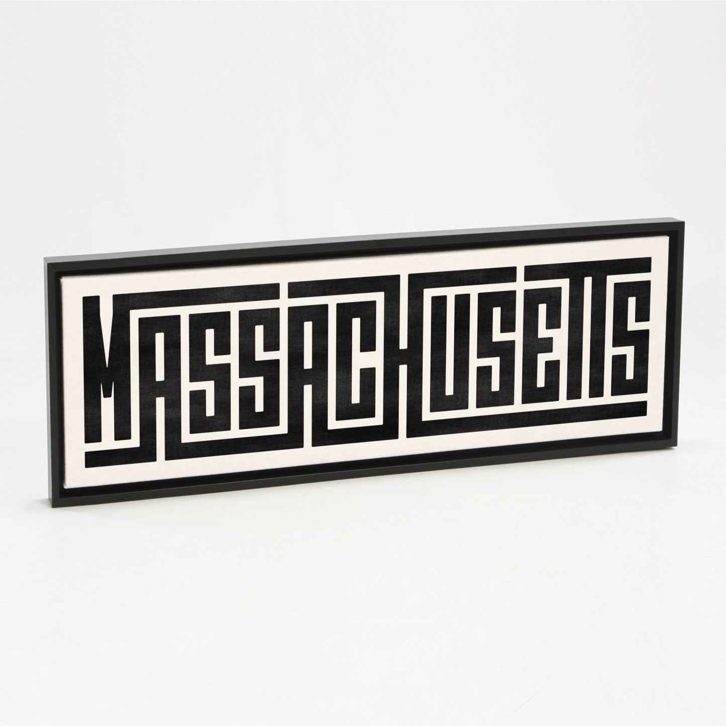 Massachusetts - Typography Print