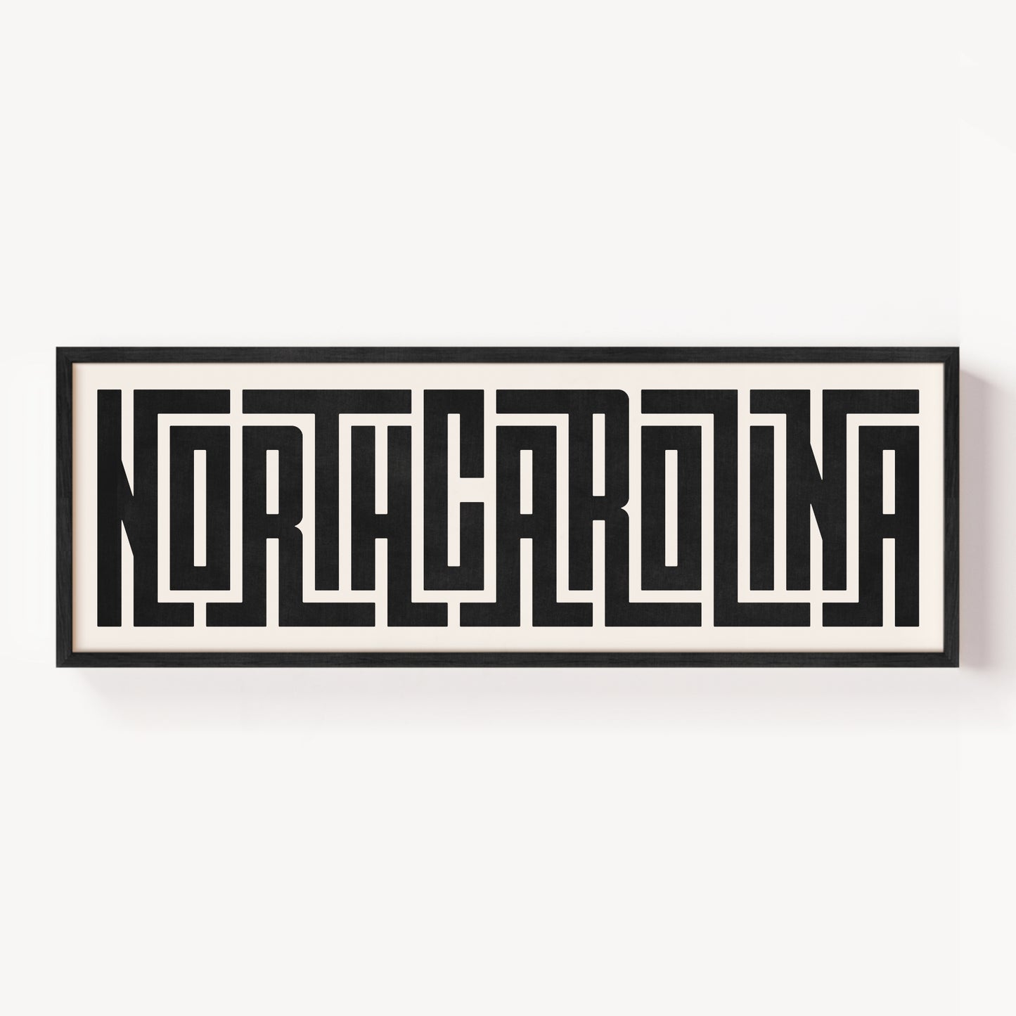 North Carolina - Typography Print