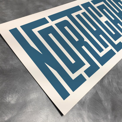 North Carolina - Typography Print