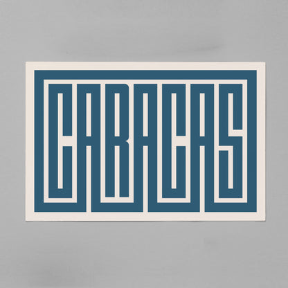 Caracas - Typography Print