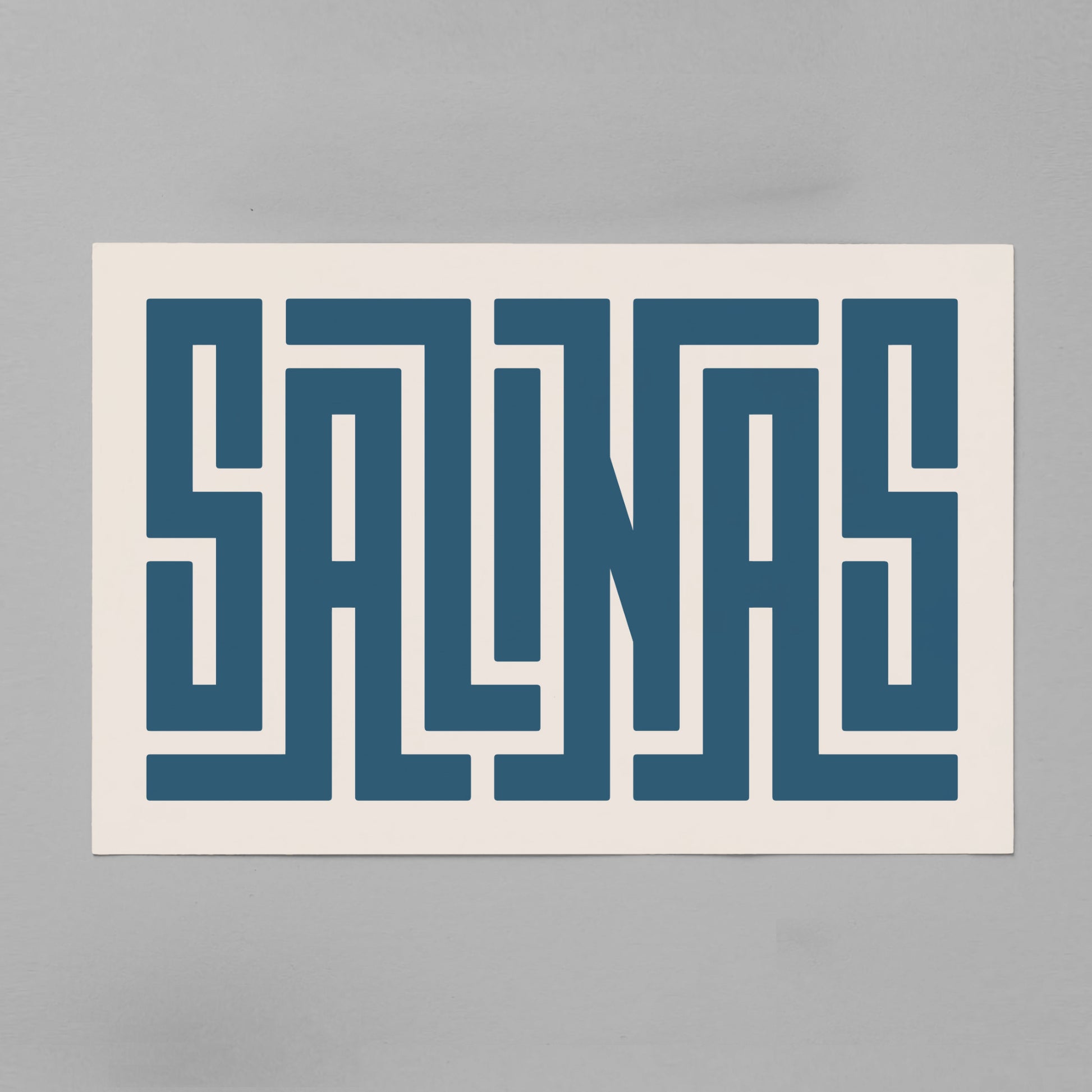 Unframed Salinas Poster on Gray Background