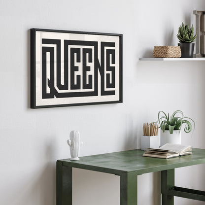 Queens - Typography Print