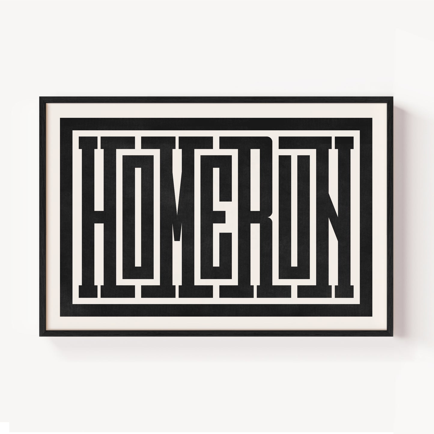 Home Run - Typography Print