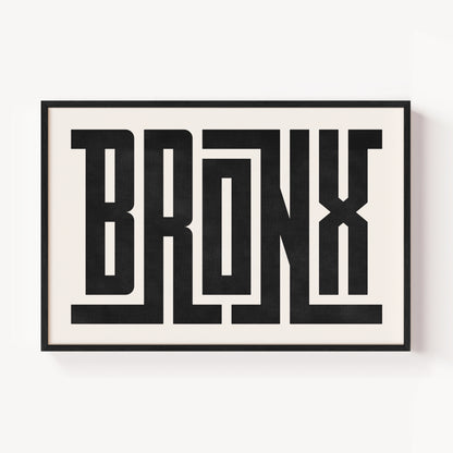 Bronx - Typography Print