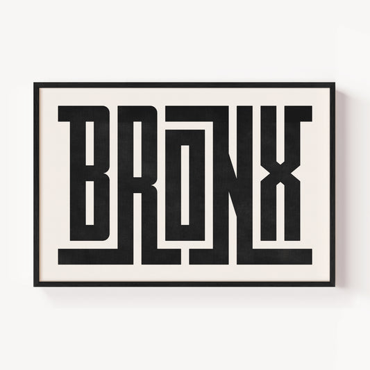 Bronx - Typography Print