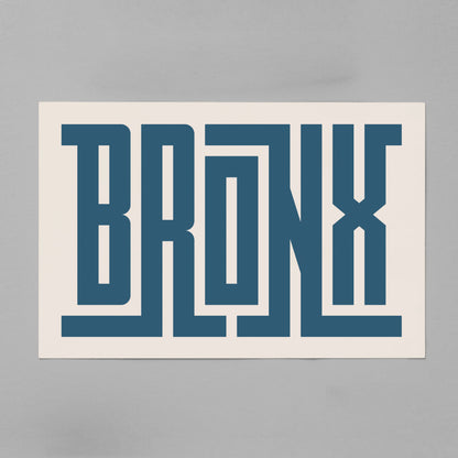 Bronx - Typography Print