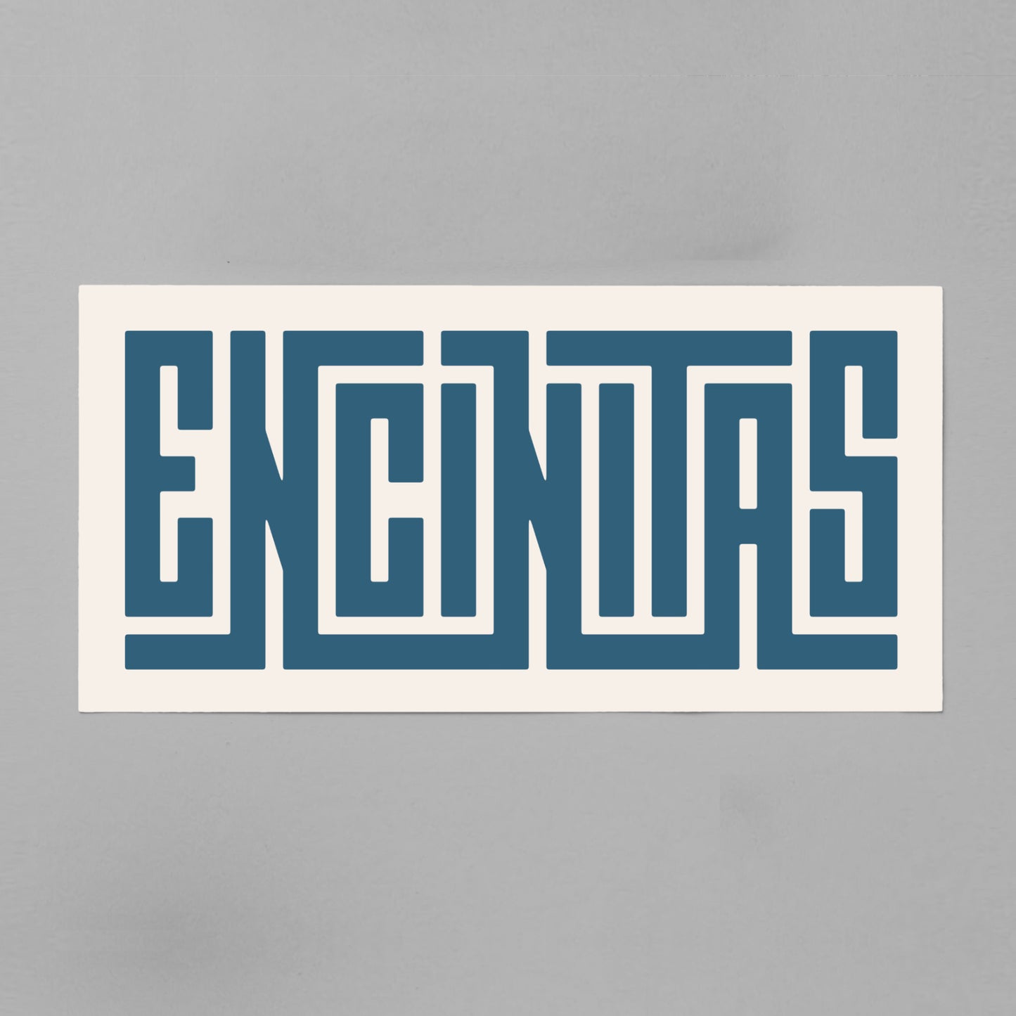 Unframed Encinitas Poster on Gray Background