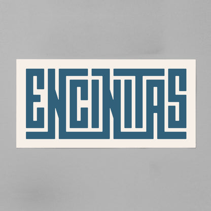 Unframed Encinitas Poster on Gray Background