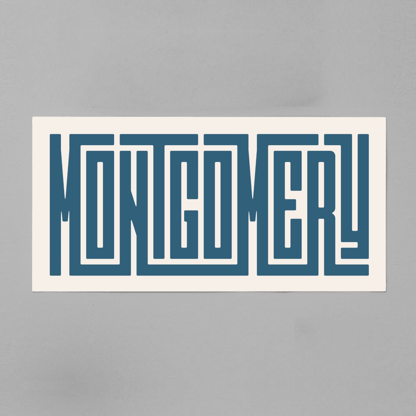 Unframed Montgomery Poster on Gray Background