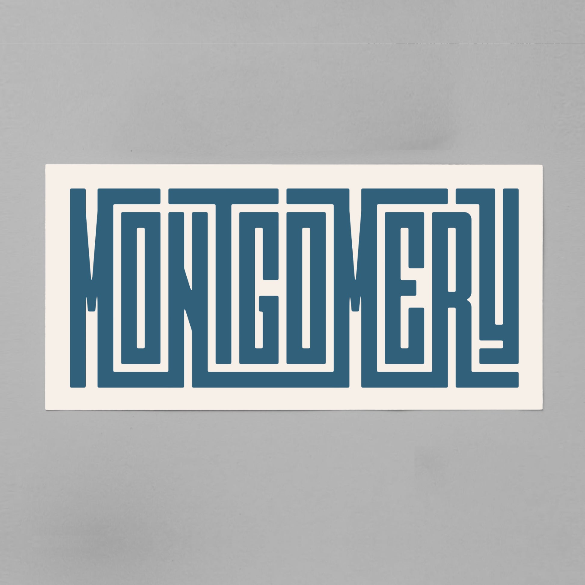 Unframed Montgomery Poster on Gray Background