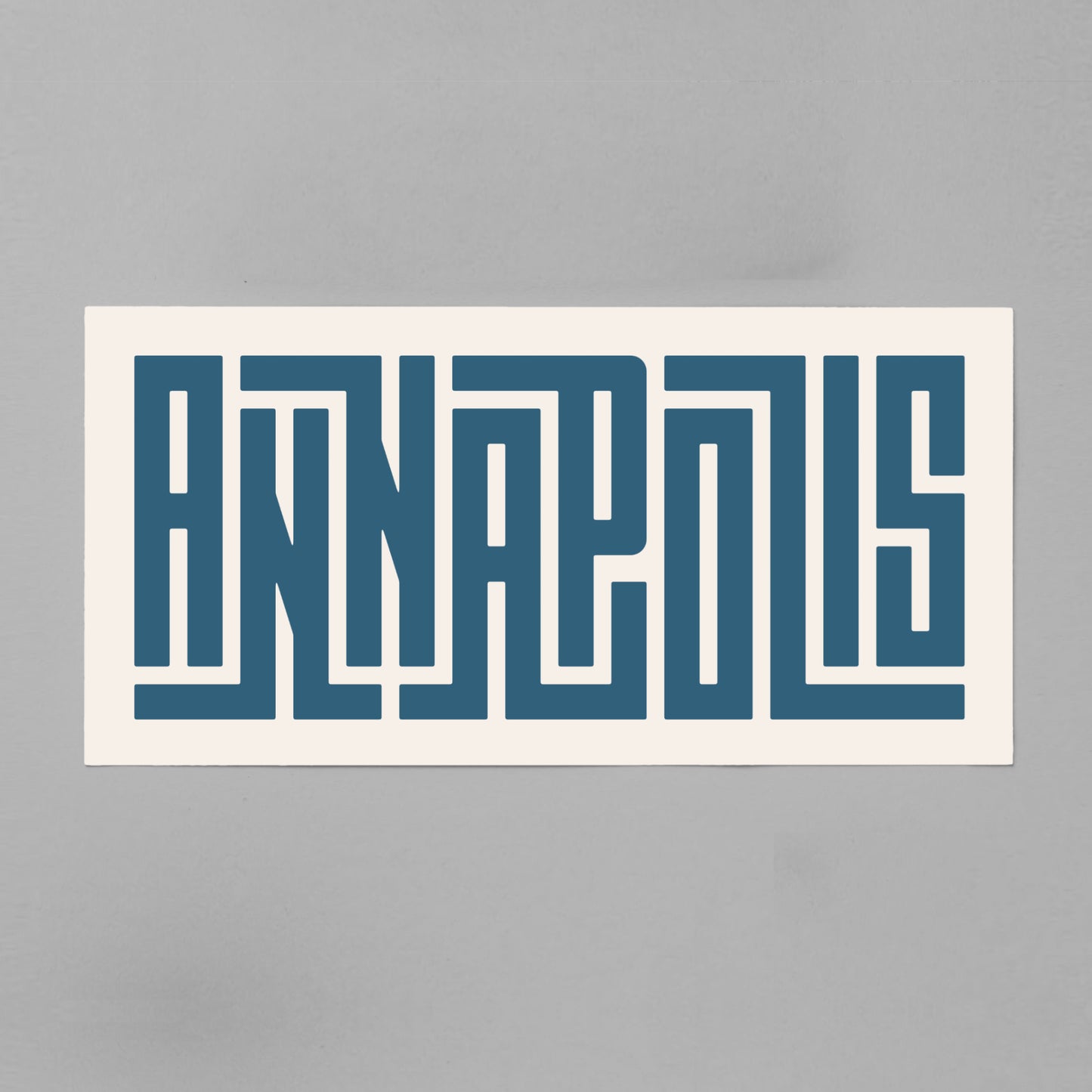 Unframed Annapolis Poster on Gray Background