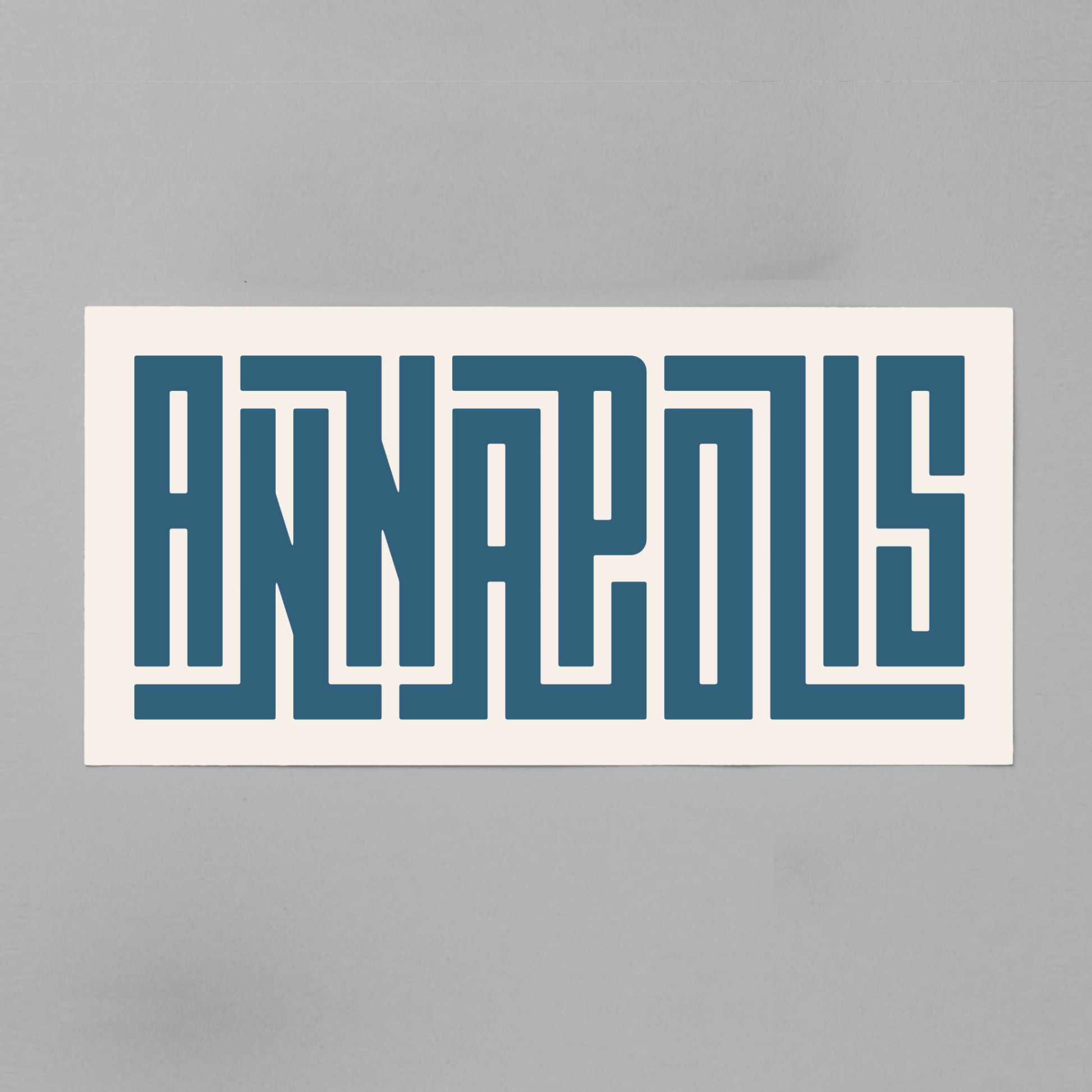 Unframed Annapolis Poster on Gray Background