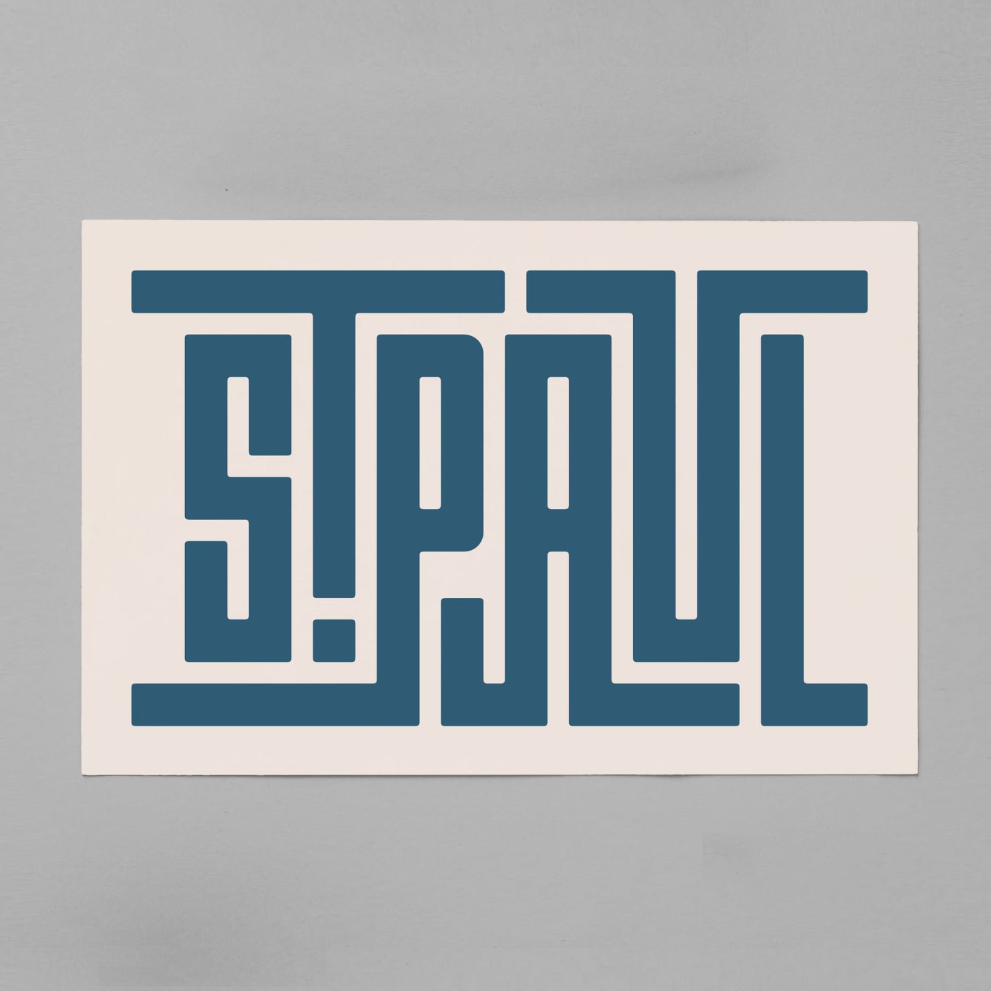 Unframed Saint Paul Poster on Gray Background