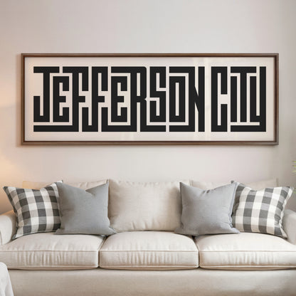 Jefferson City - Typography Print