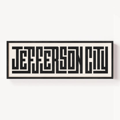 Jefferson City - Typography Print