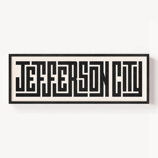 Jefferson City - Typography Print