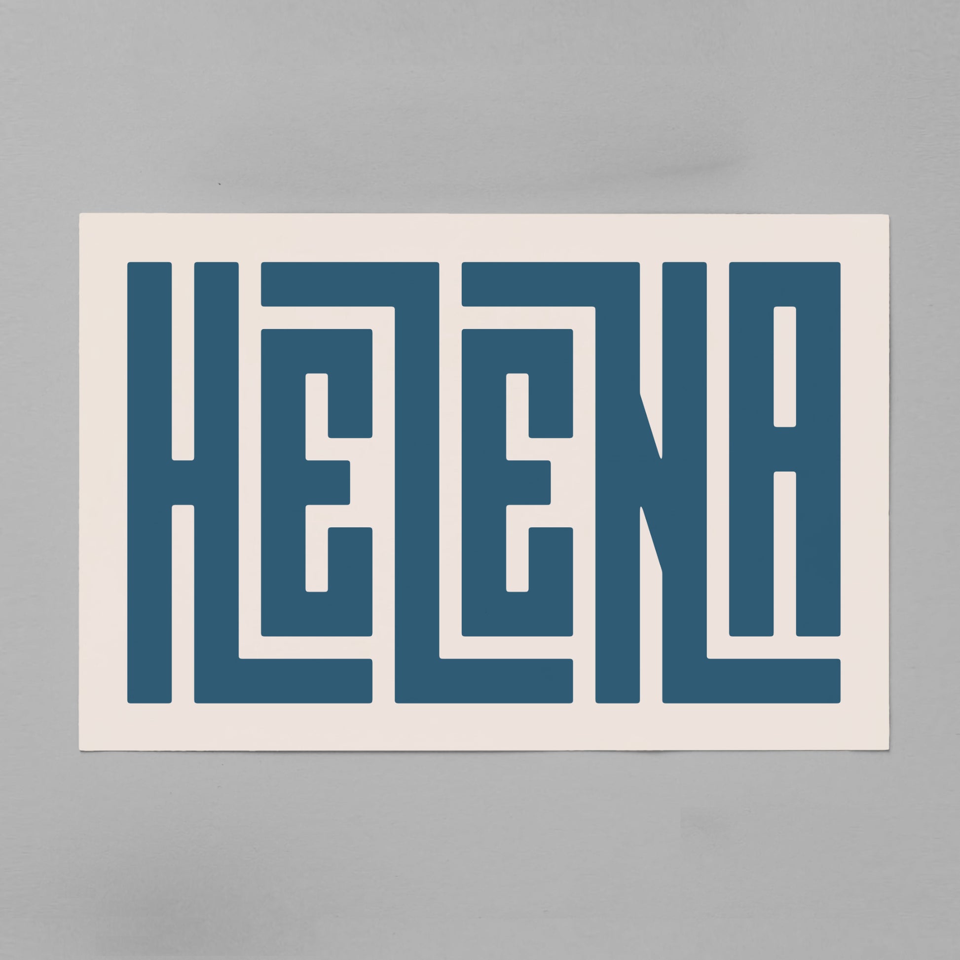 Unframed Helena Poster on Gray Background