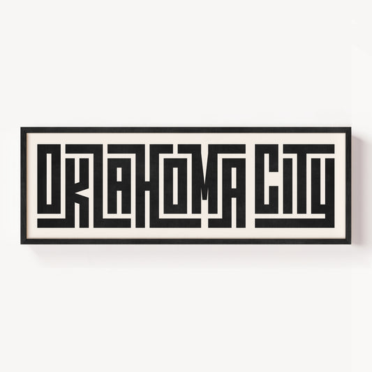 Oklahoma City - Typography Print