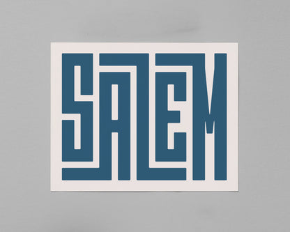 Unframed Salem Poster on Gray Background