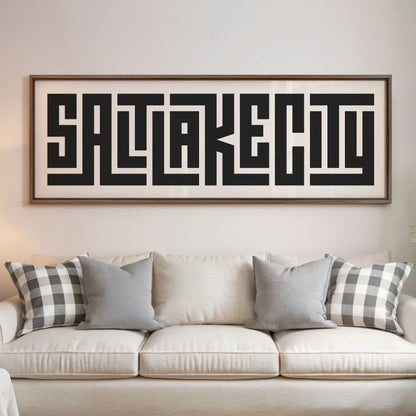 Salt Lake City - Typography Print