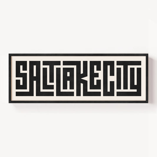 Salt Lake City - Typography Print