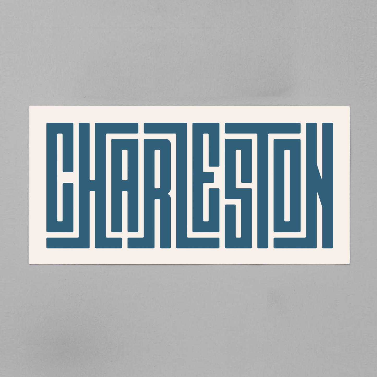 Unframed Charleston Poster on Gray Background