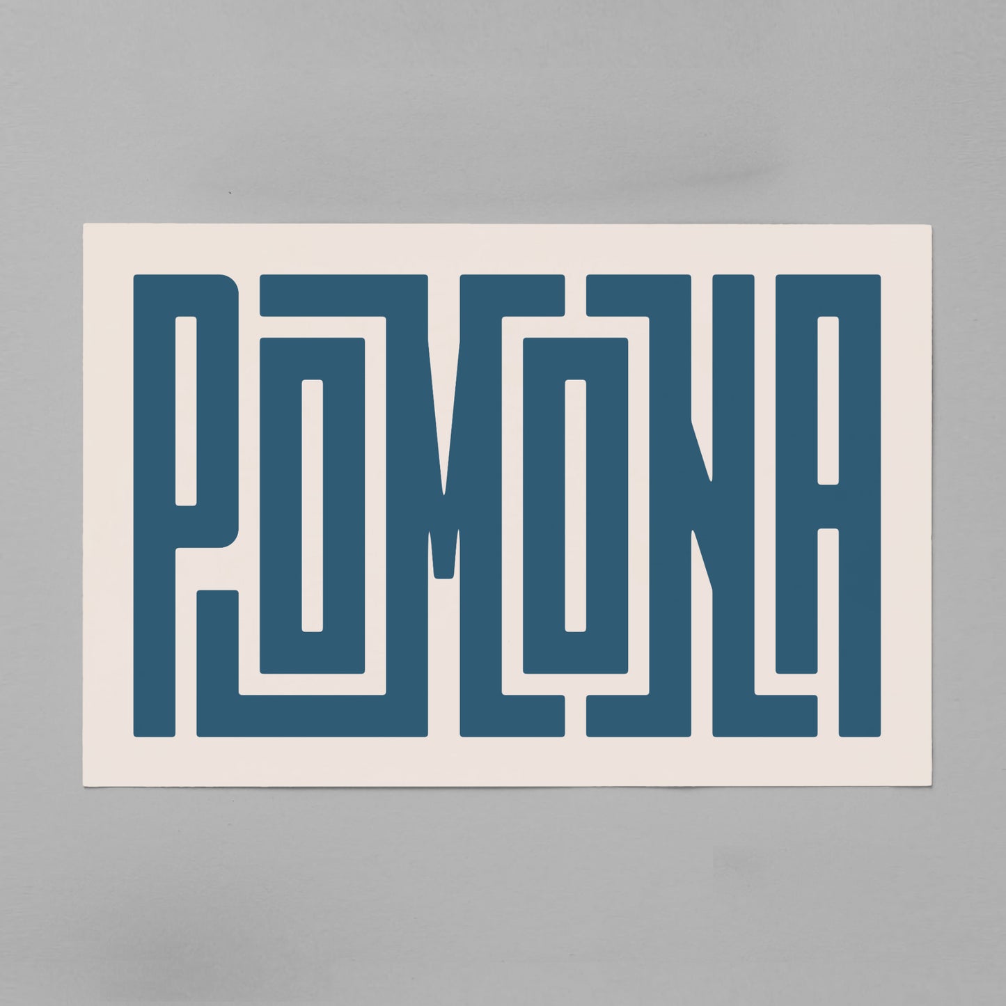 Unframed Pomona Poster on Gray Background