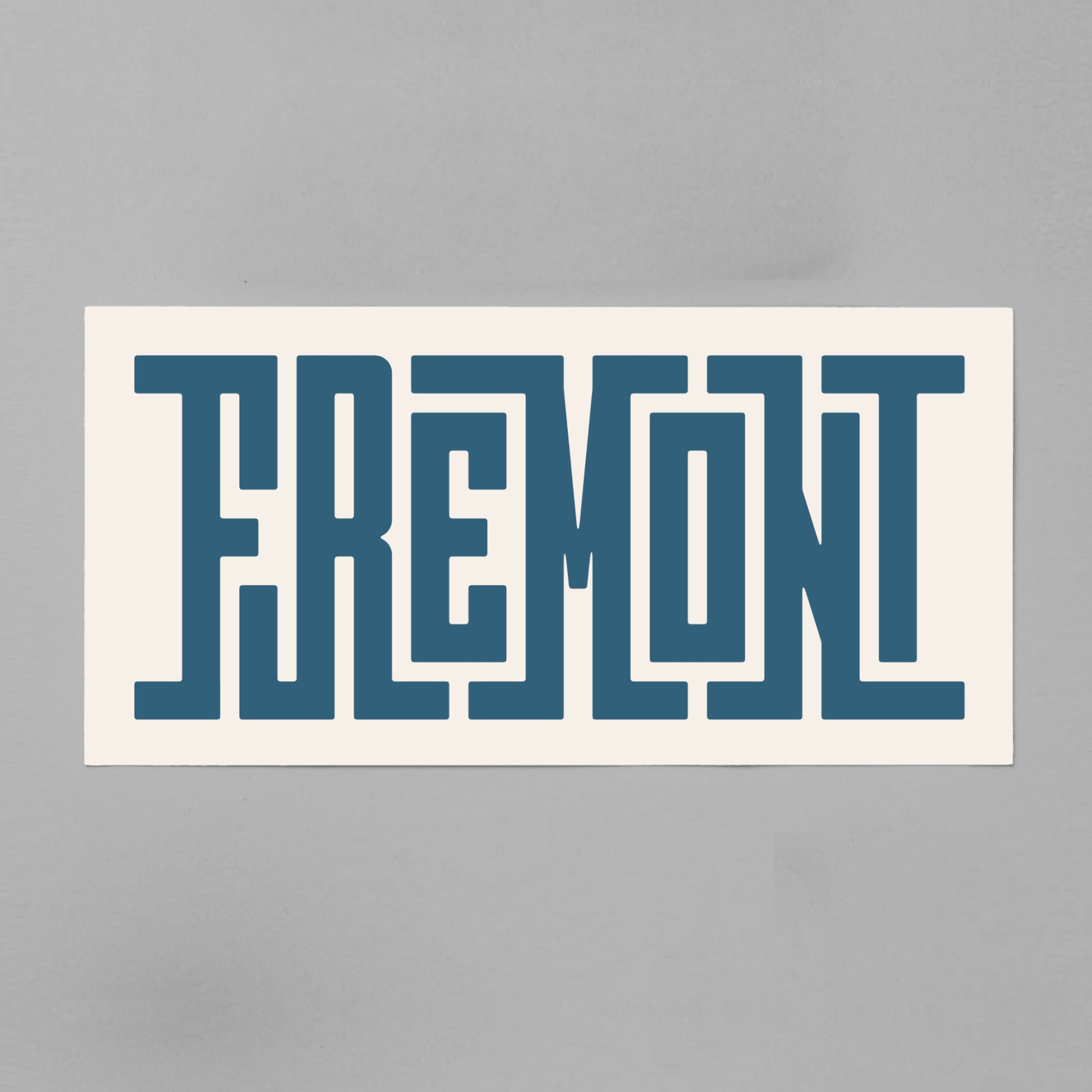 Unframed Fremont Poster on Gray Background