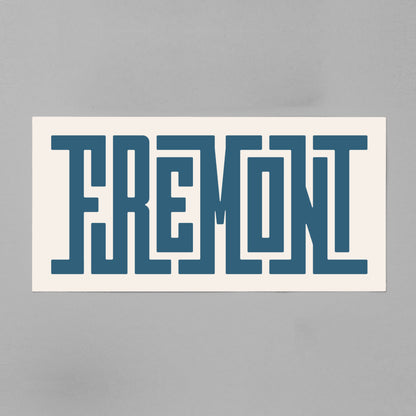Unframed Fremont Poster on Gray Background