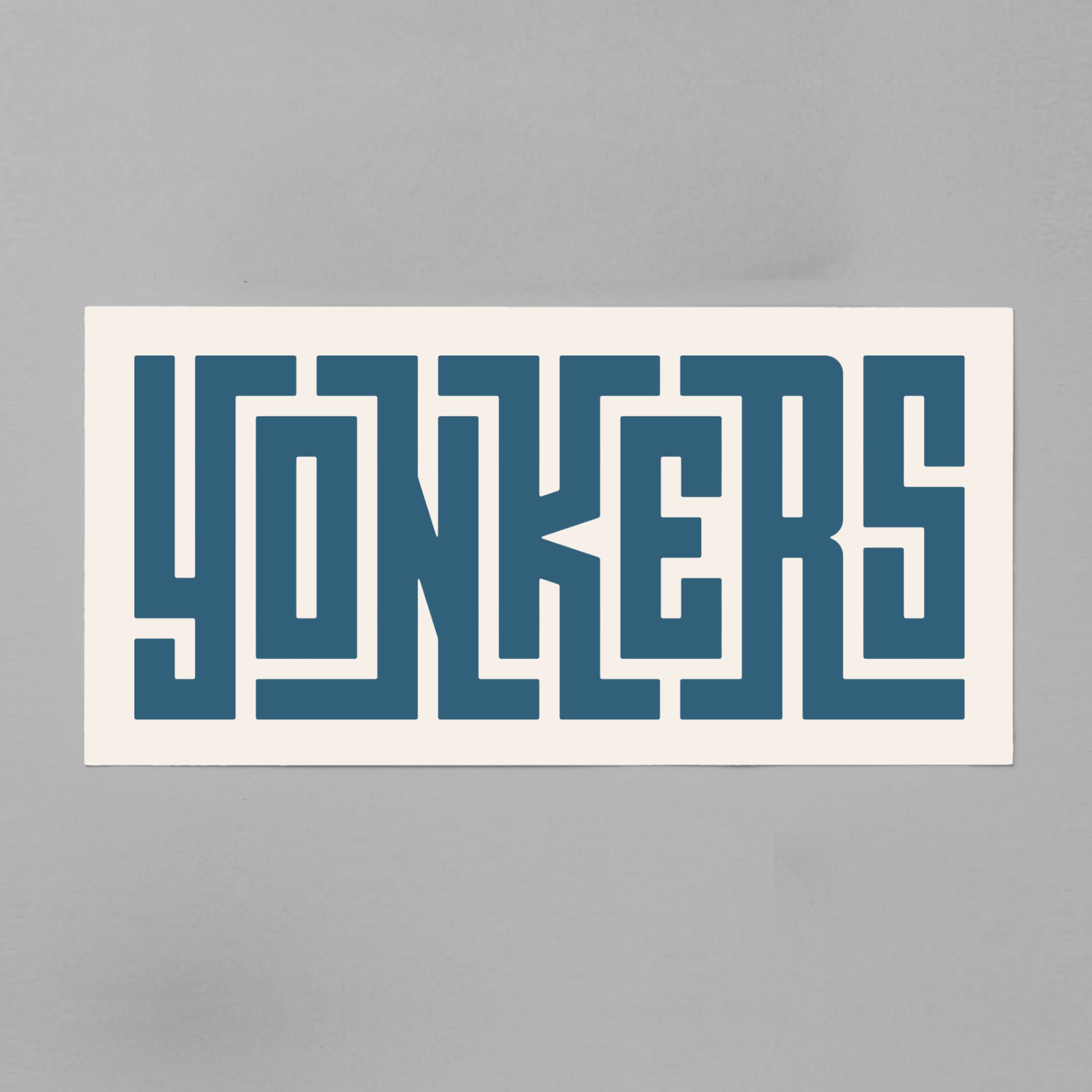 Unframed Yonkers Poster on Gray Background